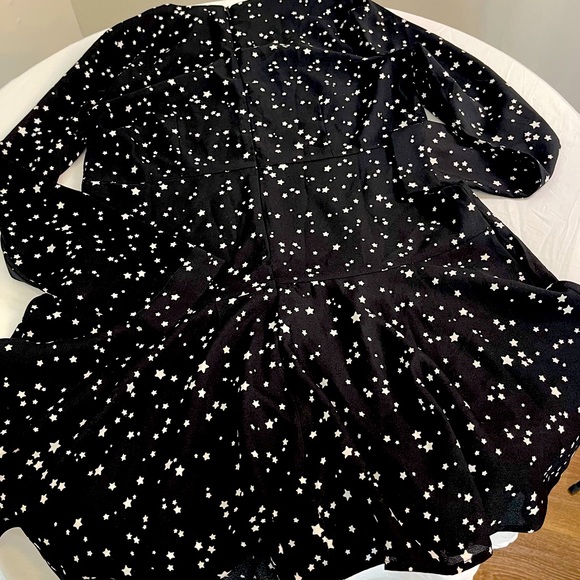 SFERA Dress Black With Stars Size medium. Excellent Condition - Picture 1 of 10